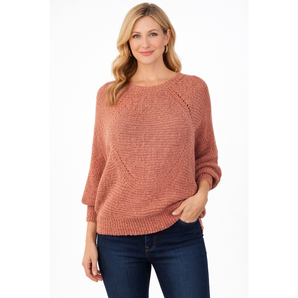 Hyfve Women's Rust Dolman Sleeve Sweater Size Medium